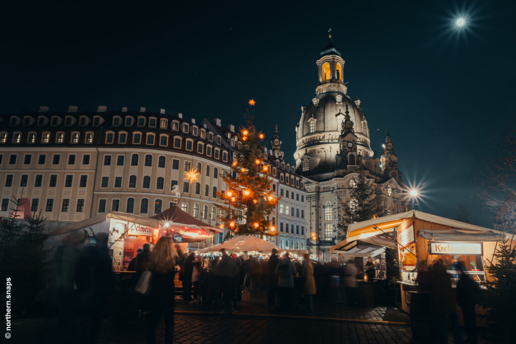 Christmas market at the Neumarkt in Dresden