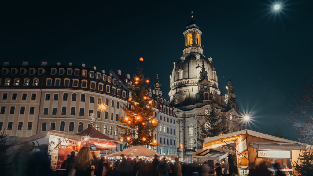 Christmas market at the Neumarkt in Dresden